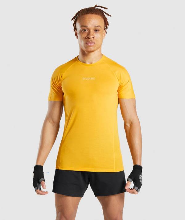 Panske Tricka Gymshark Chalk Žlté | DA9612507